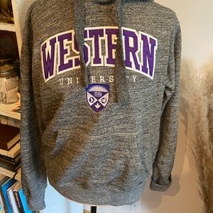 Western University hoodie in a size medium. Gently worn